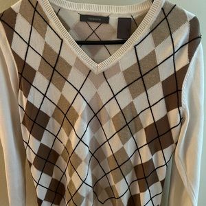 Beautiful checkered knit top